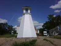 Picture of a custom lighthouse shed